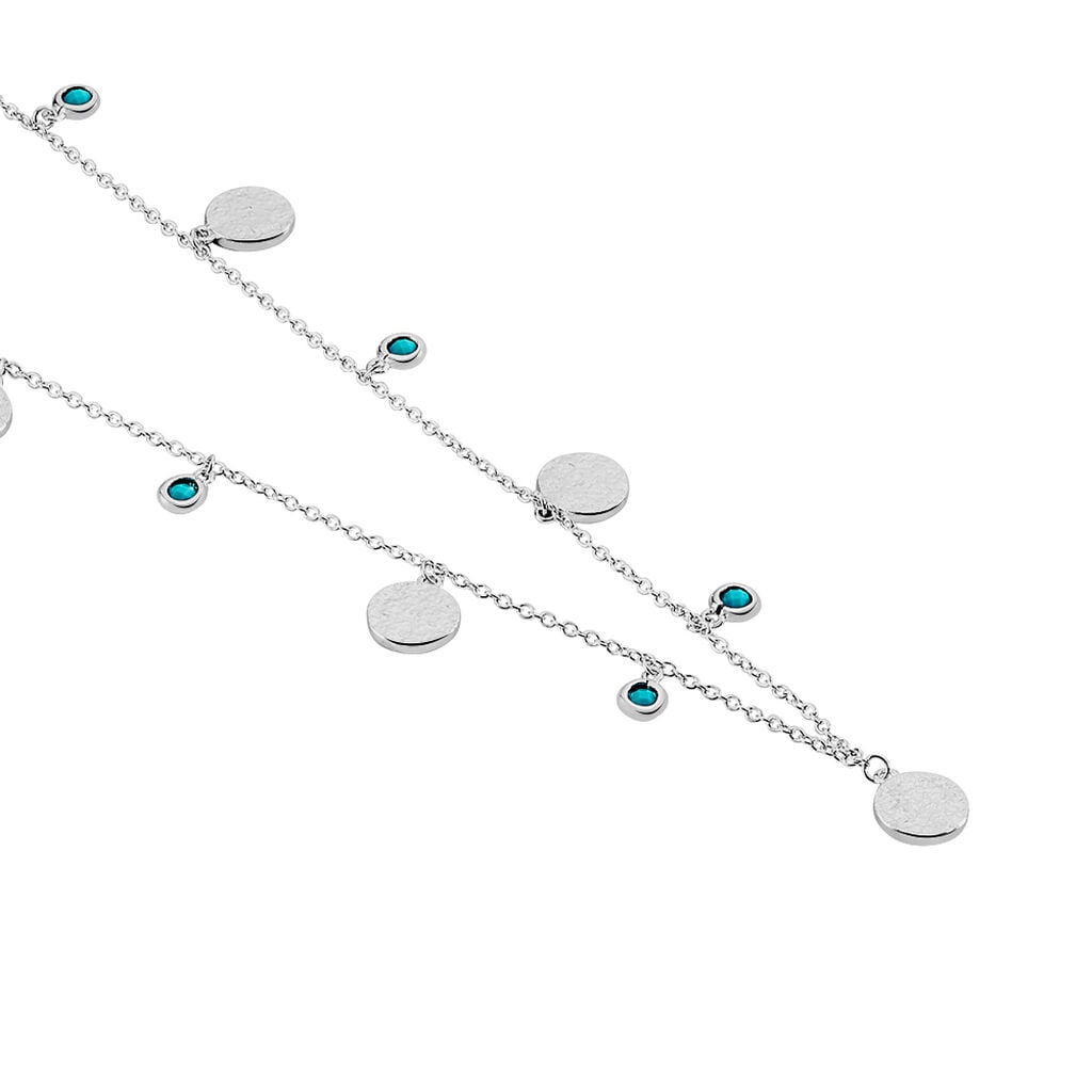 Collier Tanaya Argent Blanc Verre - Colliers Femme | Histoire d&rsquo;Or