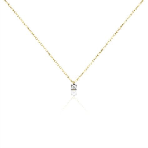 Collier Mei Or Jaune Diamant - Colliers Femme | Histoire d&rsquo;Or