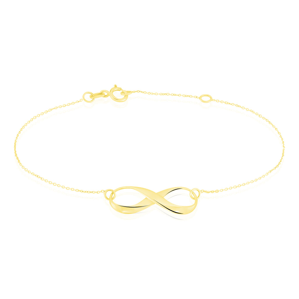 Bracelet Infini Huit Or Jaune
