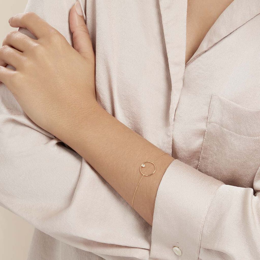 Bracelet Kimly Or Jaune Oxyde De Zirconium - Bracelets Femme | Histoire d&rsquo;Or