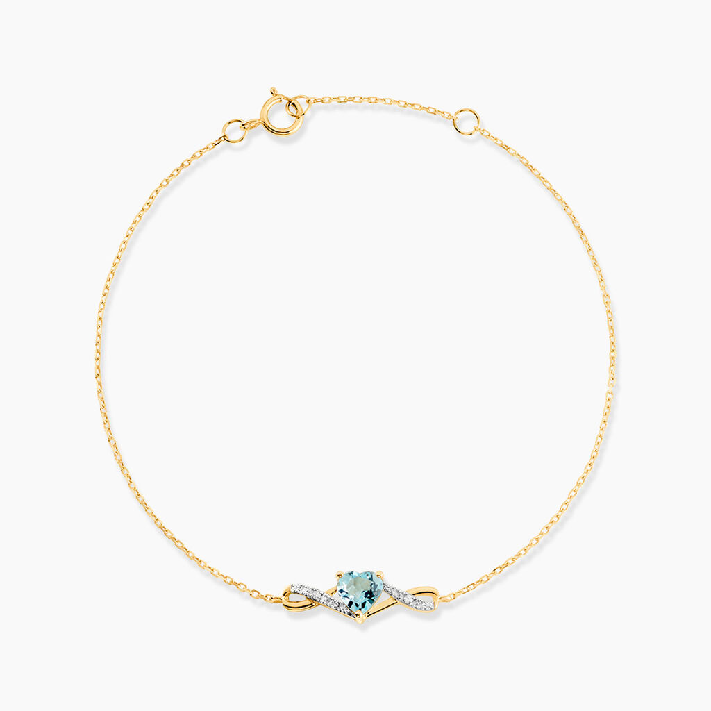 Bracelet Clothilde Or Jaune Topaze Oxyde De Zirconium - F&ecirc;te des m&egrave;res Femme | Histoire d&rsquo;Or