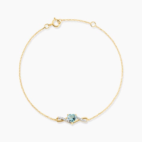 Bracelet Clothilde Or Jaune Topaze Oxyde De Zirconium - F&ecirc;te des m&egrave;res Femme | Histoire d&rsquo;Or