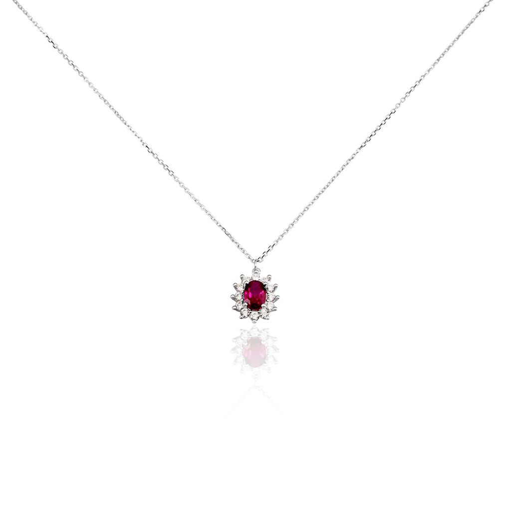 Collier Perez Argent Blanc Oxyde De Zirconium - Colliers fantaisie Femme | Histoire d’Or
