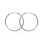 Cr&eacute;oles Carmeline Acier Blanc - Boucles d'oreilles cr&eacute;oles Femme | Histoire d&rsquo;Or