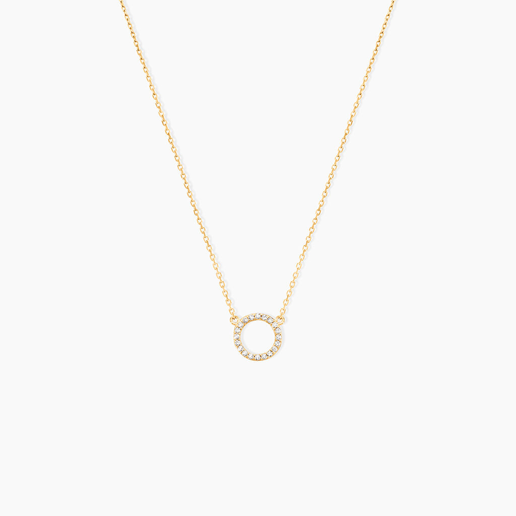 Collier Lim Or Jaune Oxyde De Zirconium - Colliers Femme | Histoire d&rsquo;Or