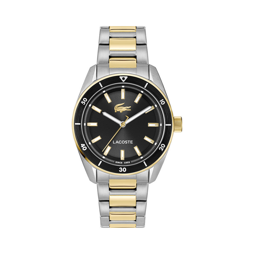 Montre Lacoste Boston Noir - F&ecirc;te des p&egrave;res Homme | Histoire d&rsquo;Or