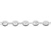 Bracelet Dami Maille Grain De Cafe Or Blanc - Bracelets chaîne Femme | Histoire d’Or