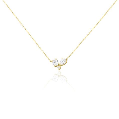 Collier Or Jaune Isidor Oxydes De Zirconium - Colliers Femme | Histoire d’Or