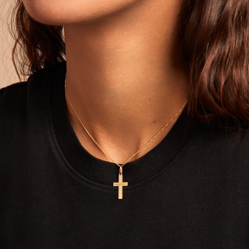 Pendentif Crawford Or Jaune - Pendentifs Baptême Famille | Histoire d’Or