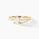 Bague Or Jaune Daegan Oxydes De Zirconium - Bagues solitaires Femme | Histoire d&rsquo;Or