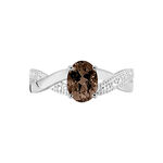 Bague Candice Or Blanc Quartz - Bagues solitaires Femme | Histoire d&rsquo;Or