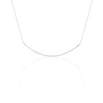 Collier Fanchette Or Blanc Diamant - Colliers Femme | Histoire d&rsquo;Or