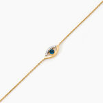 Bracelet Hajnal Or Jaune Topaze Oxyde De Zirconium - Bracelets Femme | Histoire d&rsquo;Or