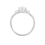 Bague Berata Or Blanc Oxyde De Zirconium - Bagues solitaires Femme | Histoire d&rsquo;Or