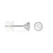 Boucles D'oreilles Puces Kadidia Or Blanc Oxyde De Zirconium - Clous d'oreilles Femme | Histoire d’Or