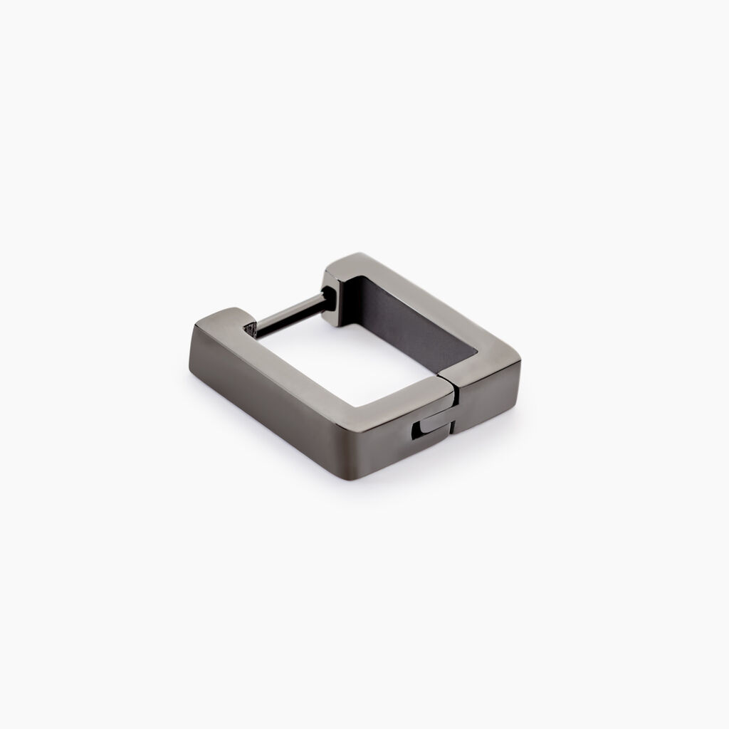 Cr&eacute;ole Unitaire Amalfi Acier Noir - Piercings d'oreilles Homme | Histoire d&rsquo;Or