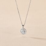 Collier Princess Argent Blanc Oxyde De Zirconium - Colliers fantaisie Femme | Histoire d&rsquo;Or