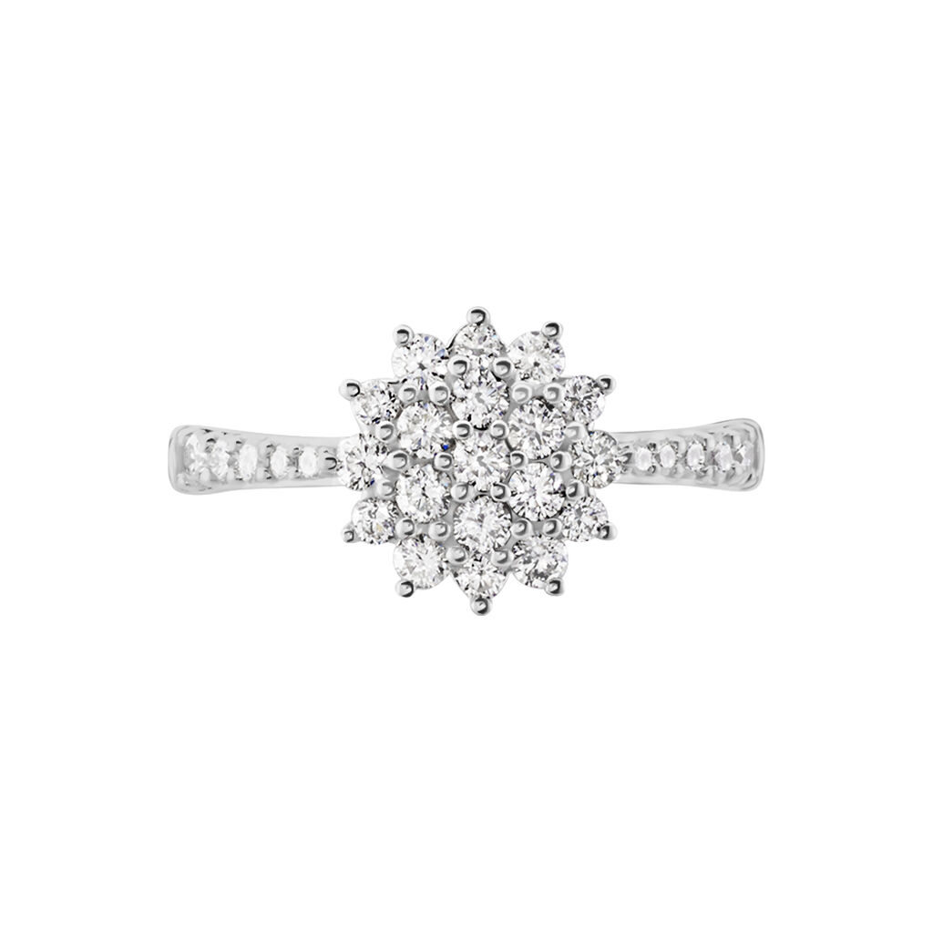 Bague Or Blanc  Chouchana Diamant Synthetique - Bagues avec pierre Femme | Histoire d’Or