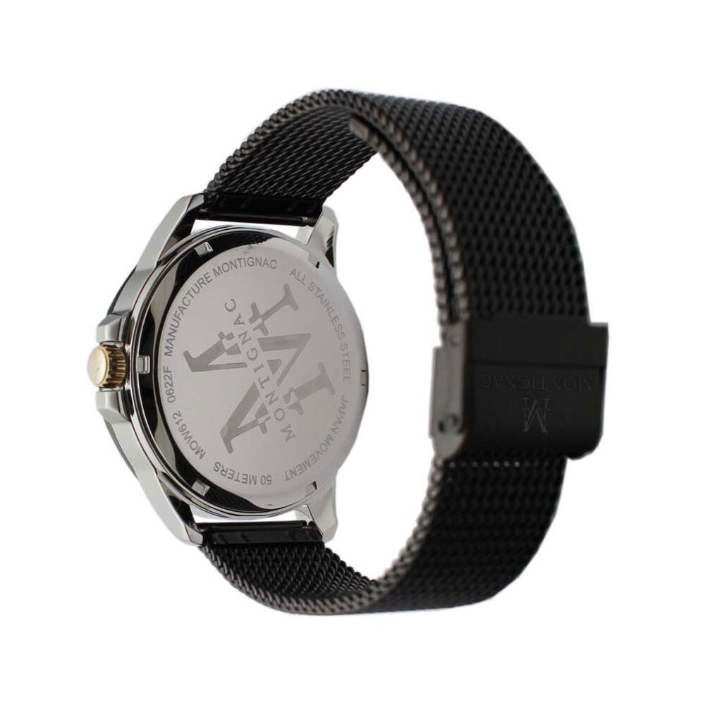 Montre Montignac Round Noir - Id&eacute;es cadeaux Homme | Histoire d&rsquo;Or