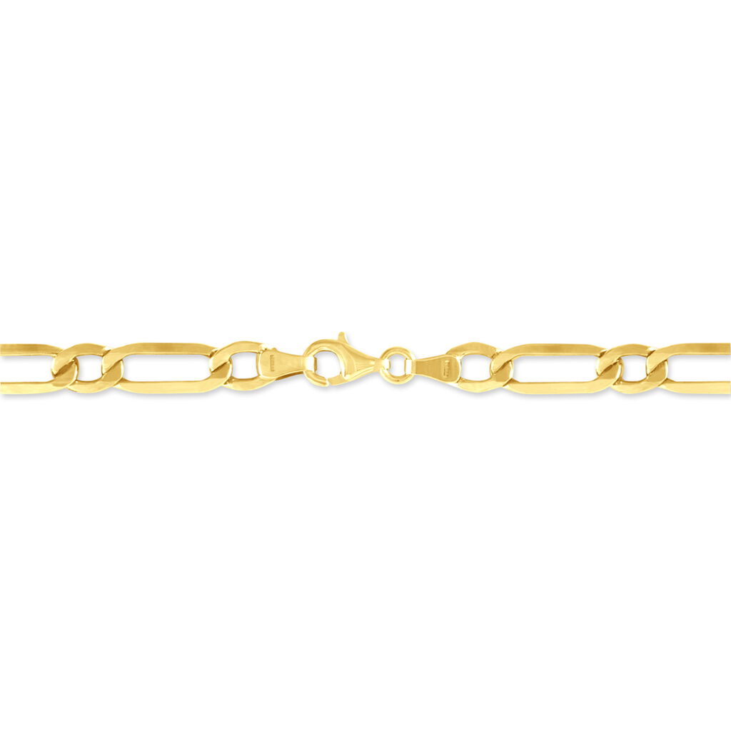 Bracelet Ophelio Maille Alternee 1/1 Or Jaune - Bracelets cha&icirc;ne Homme | Histoire d&rsquo;Or