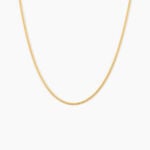 Cha&icirc;ne Ixia Maille Gourmette Diamantee Or Jaune - Chaines Femme | Histoire d&rsquo;Or