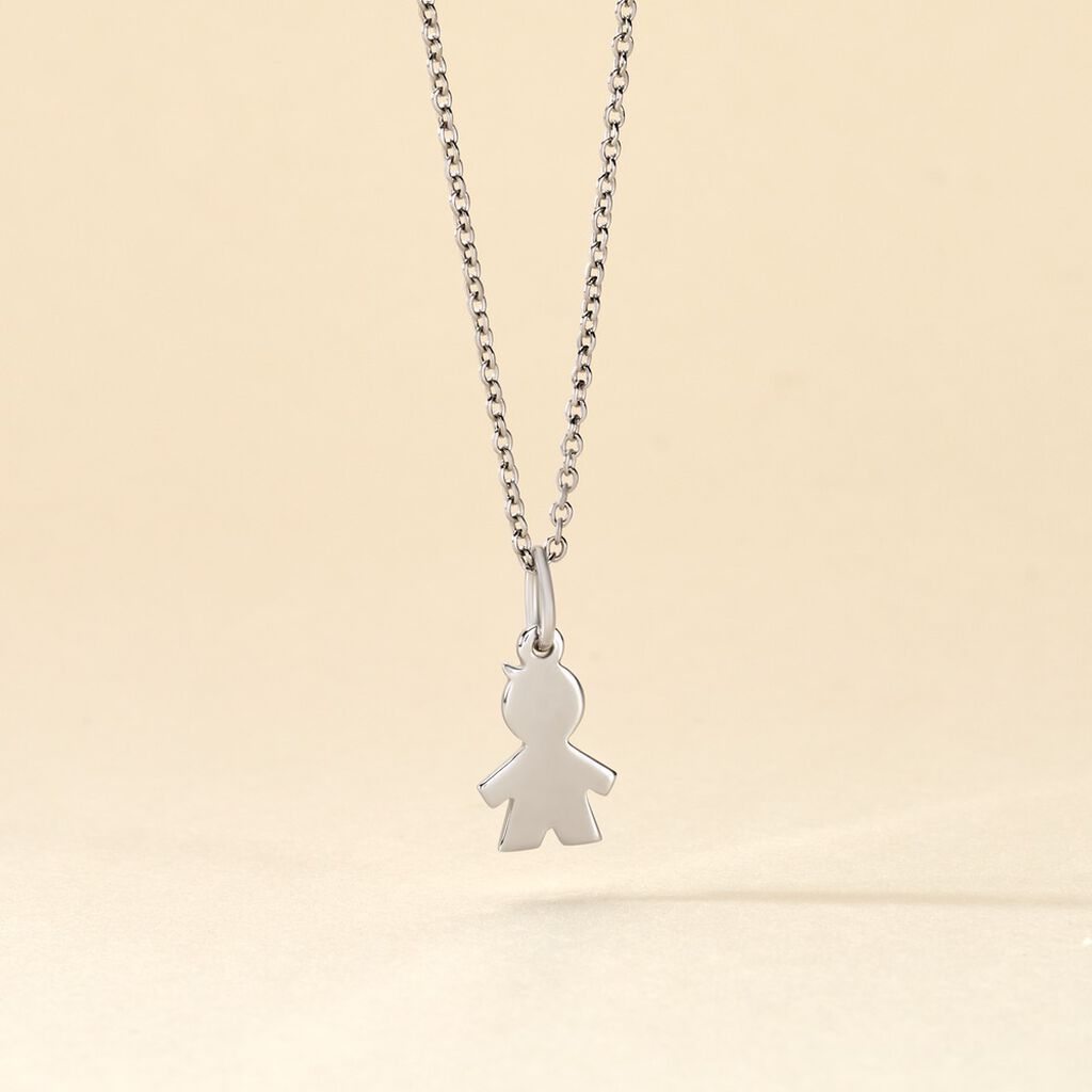 Pendentif Kids Argent Blanc - Pendentifs Femme | Histoire d’Or