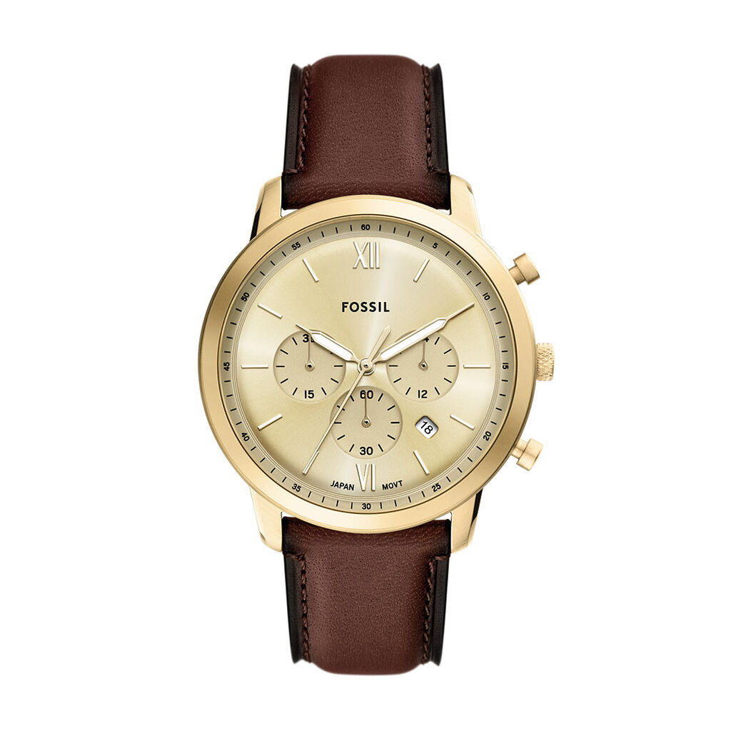 Montre Fossil Neutra Chrono Doré - Montres Homme | Histoire d’Or