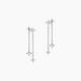 Boucles D'oreilles Pendantes Astre Precieux Argent Blanc Oxyde - Boucles d'oreilles fantaisie Femme | Histoire d’Or