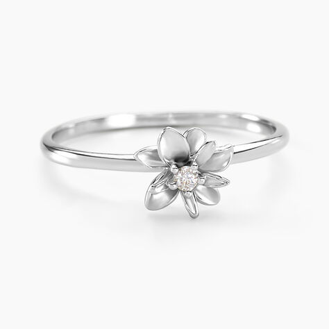 Bague Narcisse Dream Argent Blanc Oxyde De Zirconium - Bagues avec pierre Femme | Histoire d’Or