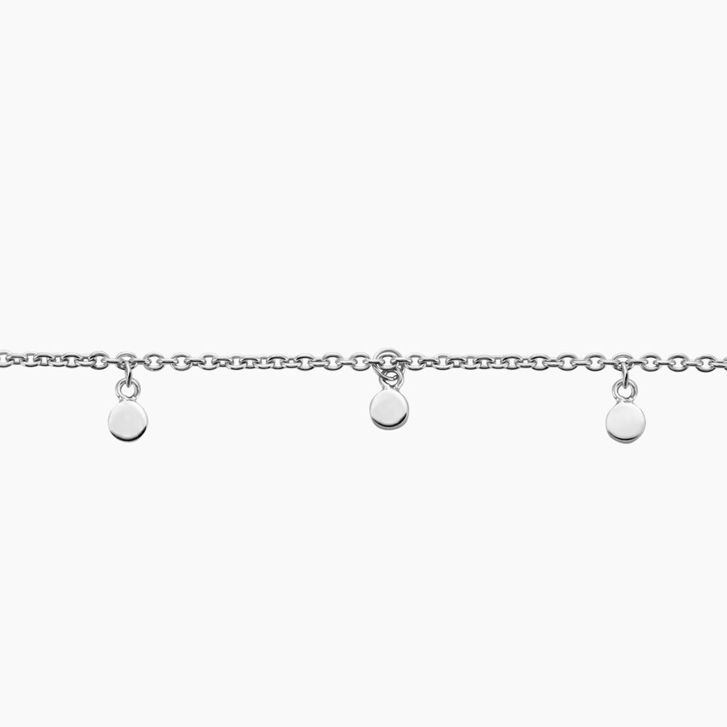 Chaîne De Cheville Fillira Argent Blanc - Chaînes de cheville Femme | Histoire d’Or