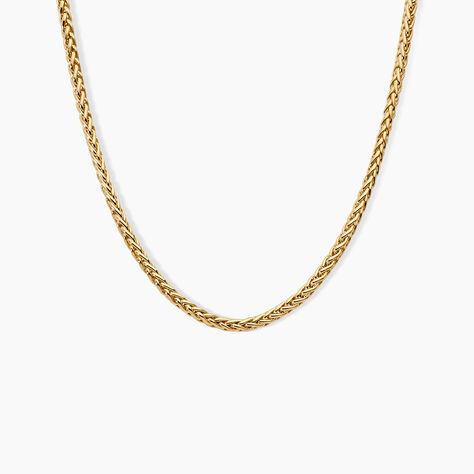 Collier Jany Argent Dor&eacute; A L'Or 750/1000 - Bijoux sans pierre Femme | Histoire d&rsquo;Or