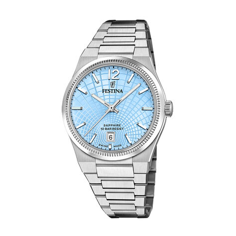 Montre Festina Swiss Made Bleu Sky - Montres suisses Femme | Histoire d’Or
