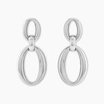 Boucles D'oreilles Pendantes Zeilah Acier Blanc - Boucles d'oreilles fantaisie Femme | Histoire d&rsquo;Or