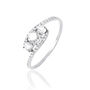 Bague Chloe Or Blanc Oxyde De Zirconium