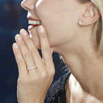 Alliance Eloisa Or Blanc Diamant Synthetique - Alliances Femme | Histoire d&rsquo;Or