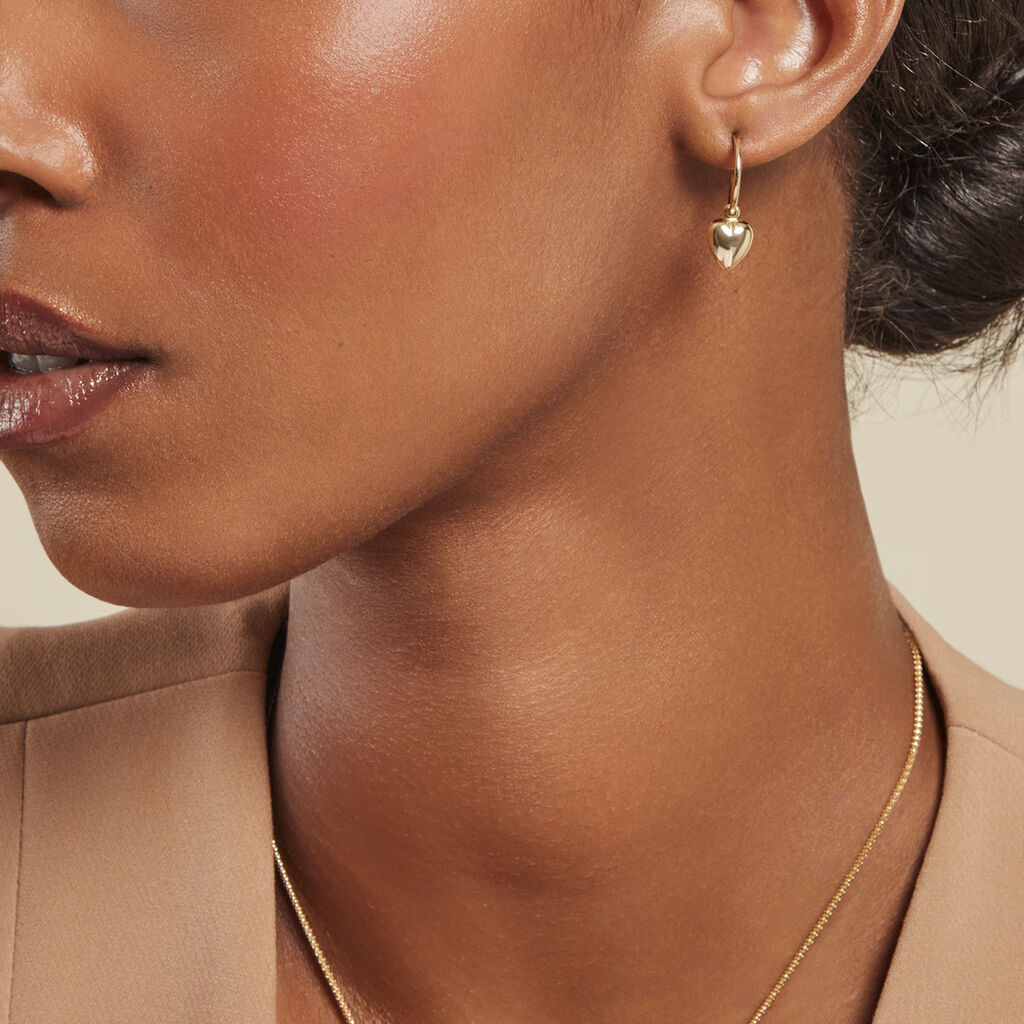 Bracelet Big Love Or Jaune - Boucles d'oreilles créoles Femme | Histoire d’Or