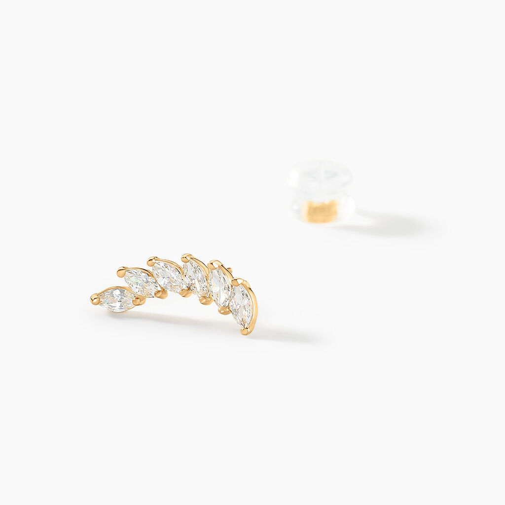 Bijoux D'oreilles Resa Or Jaune Oxyde De Zirconium - Ear cuffs Femme | Histoire d’Or