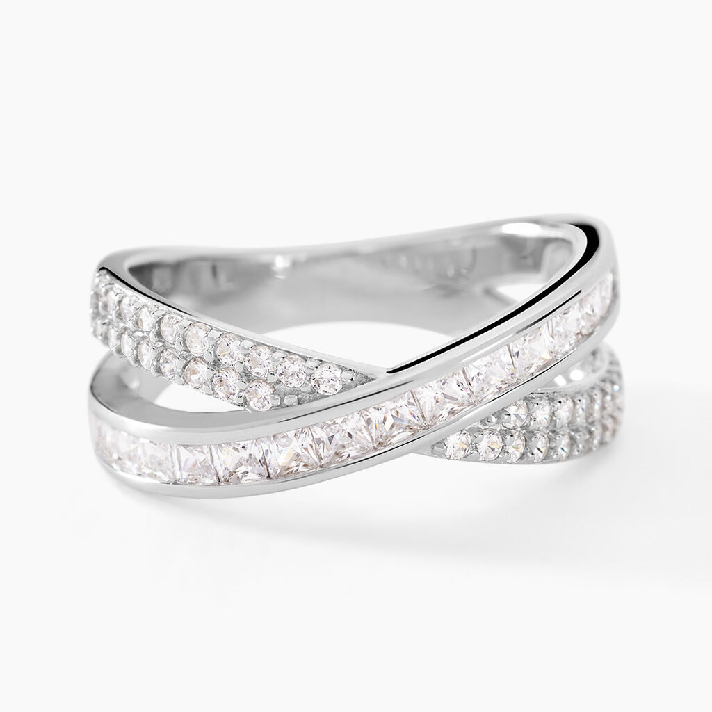 Bague Audon Argent Blanc Oxyde De Zirconium - Bagues avec pierre Femme | Histoire d’Or