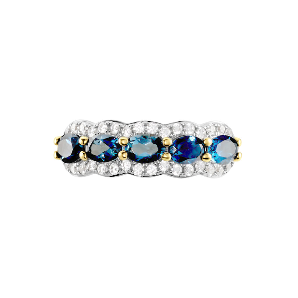 Bague Multipierres Or Jaune Margaux Topaze - Bagues avec pierre Femme | Histoire d’Or