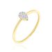 Bague Pear C Or Jaune Diamant