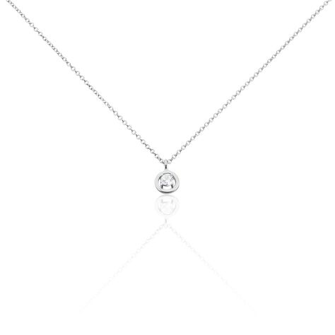 Collier Argent Laureto Oxydes De Zirconium - Colliers fantaisie Femme | Histoire d’Or