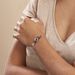 Bracelet Link Argent Blanc Céramique Et Oxyde De Zirconium - Bracelets Femme | Histoire d’Or