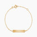 Bracelet Identit&eacute; Esta Maille For&ccedil;at Or Jaune - Bracelets Communion Enfant | Histoire d&rsquo;Or