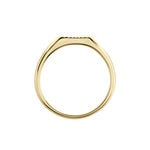 Chevaliere Plaqu&eacute; Or Erditse Oxyde De Zirconium - Bagues solitaires Femme | Histoire d&rsquo;Or