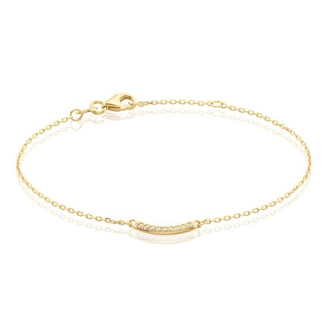 Bracelet Plaqué Or Kumb Oxydes De Zirconium - Bracelets Femme | Histoire d’Or