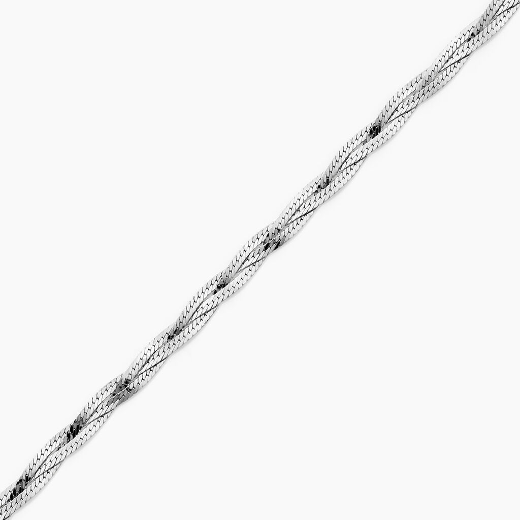Bracelet Elae Argent Blanc - Bracelets cha&icirc;ne Femme | Histoire d&rsquo;Or