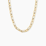 Collier Danae Plaquette Or Bicolore - Chaines Homme | Histoire d&rsquo;Or