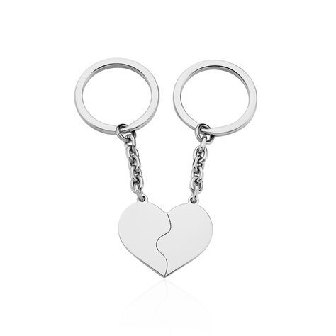Porte Clefs Erik Acier Blanc - Autres bijoux Famille | Histoire d’Or