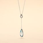 Collier Dennis Or Blanc Topaze - Colliers Femme | Histoire d&rsquo;Or