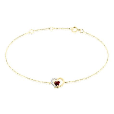 Bracelet Eliana Or Jaune Rhodolite Oxyde De Zirconium - Bracelets Femme | Histoire d’Or